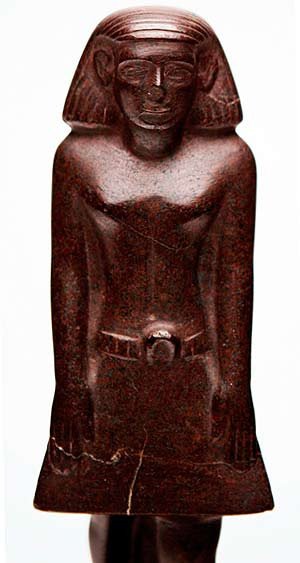 La imagen de la estatua, en el blog del Manchester Museum. Imagen del Manchester Museum/Paul Cliff/ http://egyptmanchester.wordpress.com/