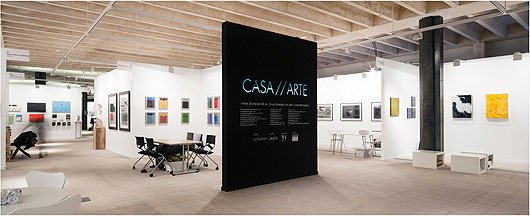 Montaje edición 2012: entrada principal a la exposición. CASA//ARTE
