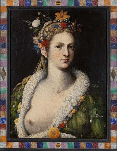 Giuseppe Arcimboldo. Flora meretrix, c 1590. Colección particular