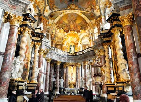 Tal vez el ámbito más espectacular de la Residencia de Wurburgo es el de la capilla. Imagen de Luis Javier Alvarez. Guiarte.com