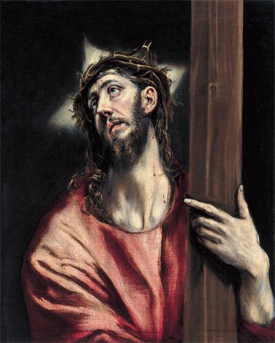 Cristo Abrazado a la Cruz (1608-1614). Doménikos Theotokópoulos, El Greco.