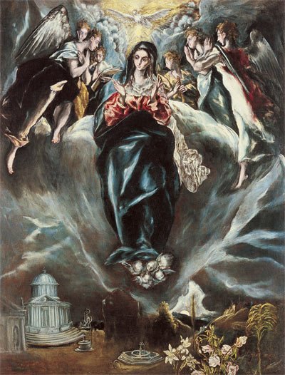 La Inmaculada Concepción (1608-1614). Doménikos Theotokópoulos, El Greco y Jorge Manuel Theotokópoulos.