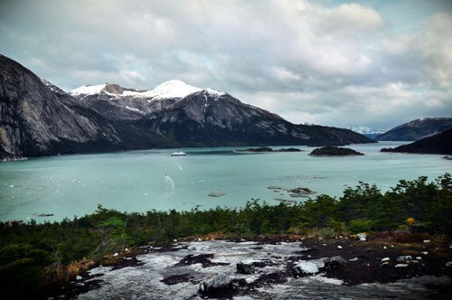 Paisaje en el Canal de Beagle. Foto Beatriz Álvarez. Guiarte Copyright.