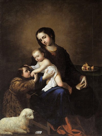 Francisco de Zurbarán The Virgin and Child with Saint John the Baptist 1662 Oil on canvas, 169 x 127 cm Inv. 69/249 Bilbao, Museo de Bellas Artes