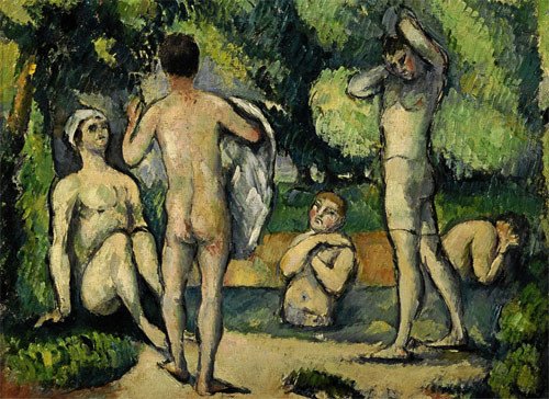 Bañistas, 1880. Paul Cézanne 