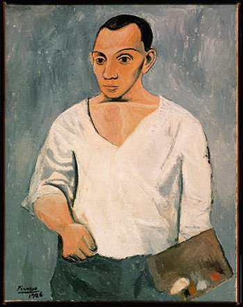 Pablo Picasso. Autorretrato con paleta, 1906