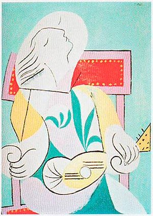 Pablo Picasso. Mujer joven con mandolina, 1932