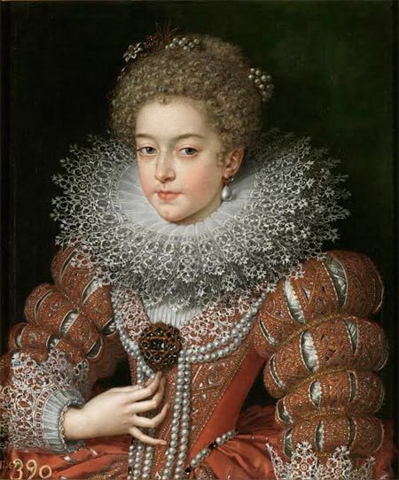 Isabel de Francia, reina de España. Pourbus &#8220;el Joven&#8221;. Hacia 1615
