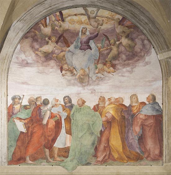 Rosso Fiorentino (Giovan Battista di Jacopo) (Florence 1494-Fontainebleau 1540) Assumption of the Virgin  1513