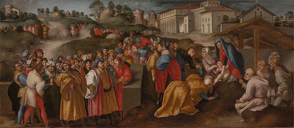 Pontormo (Jacopo Carucci) (Pontorme, Empoli 1494-Florence 1557) Adoration of the Magi (Benintendi Epiphany)  1519-1520