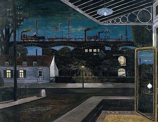 Paul Delvaux. El viaducto. 1936.