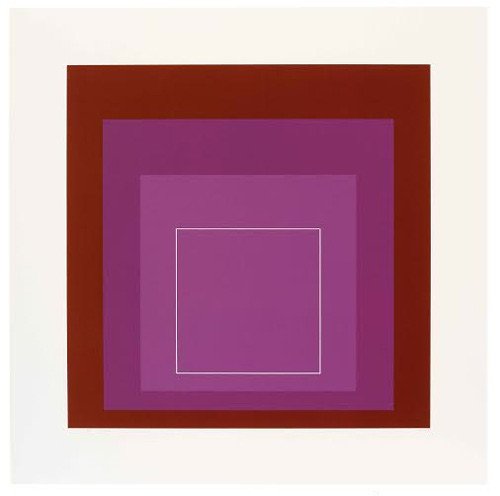 WLS (Cuadrado de línea blanca) XI. 1966. Josef Albers.