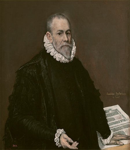 Rodrigo de la Fuente (?). El Greco. Óleo sobre lienzo. h. 1582 - 1585. Madrid, Museo Nacional del Prado