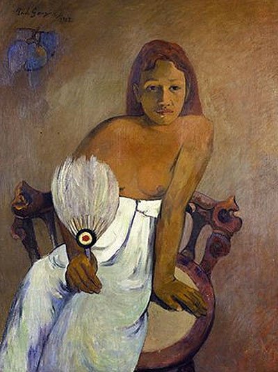 Woman with a fan. 1902. Paul Gauguin