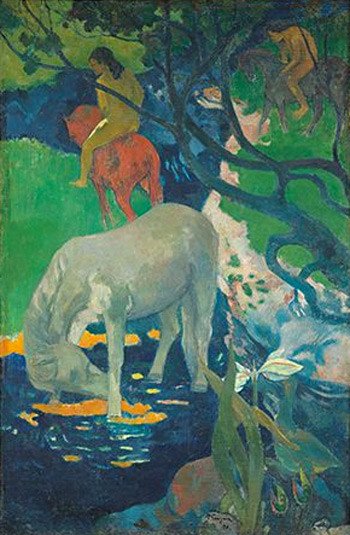 The white horse. 1898. Paul Gauguin