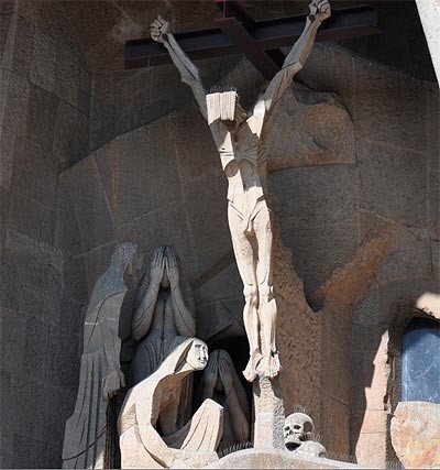 Fachada de la Pasión, en la Sagrada Familia de Barcelona. Imagen de Guiarte.com