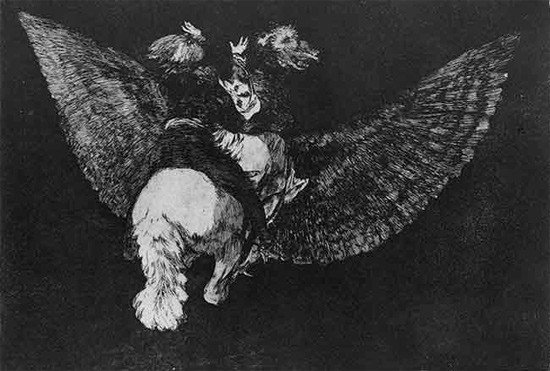 Francisco de Goya. Disparate volante, 1815-24