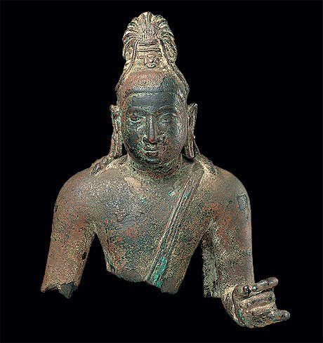 Torso of Bodhisattva, probably Avalokiteshvara. 6th century. Southern India