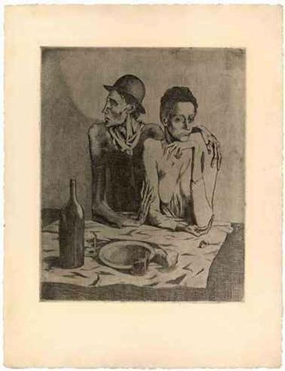 La comida frugal. Pablo Picasso. 1904.