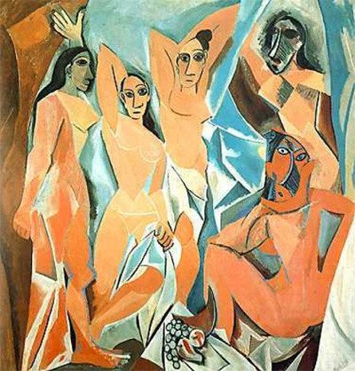 Las señoritas de Aviñón. Pablo Picasso. 1907.