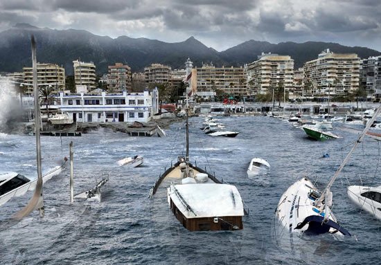 Marbella afectada por el cambio climático. Greenpeace/ Pedro Armestre/ Mario Gómez