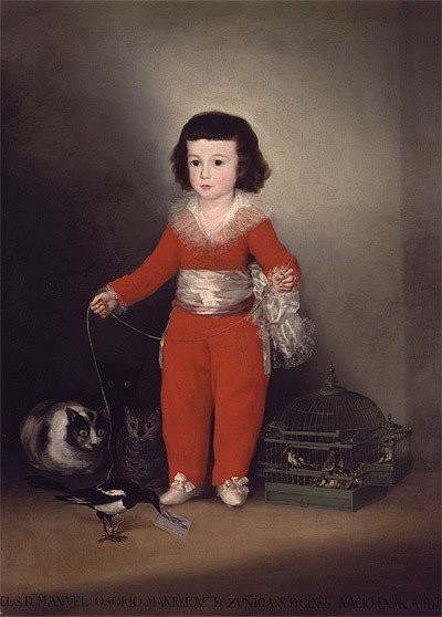 Don Manuel Osorio Manrique de Zúñiga, niño. Goya. Entre 1786 y 1788.