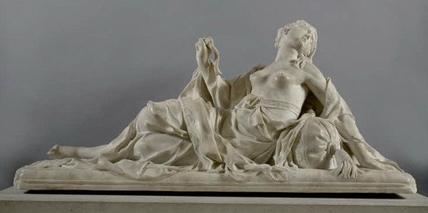 Muerte de Cleopatra. François Barois. Museo del Louvre.