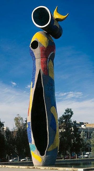 Dona i ocell, 1981-1982. Parc de l&#180;Escorxador, Barcelona. Joan Miró