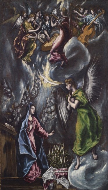 La Anunciación. El Greco. c. 1596-1600