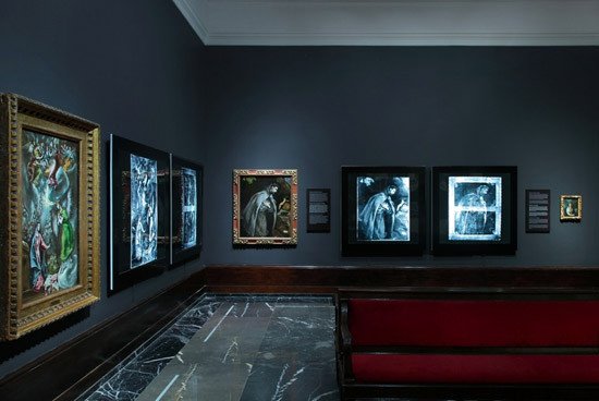 Fotografía de la exposición exposición Los grecos del Museo de Bellas Artes de Bilbao.