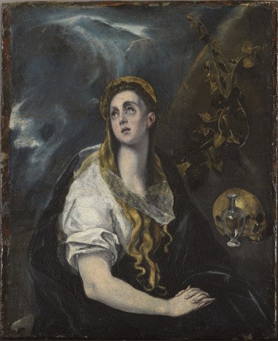 La Magdalena penitente. Copia de El Greco. c. 1640-1660