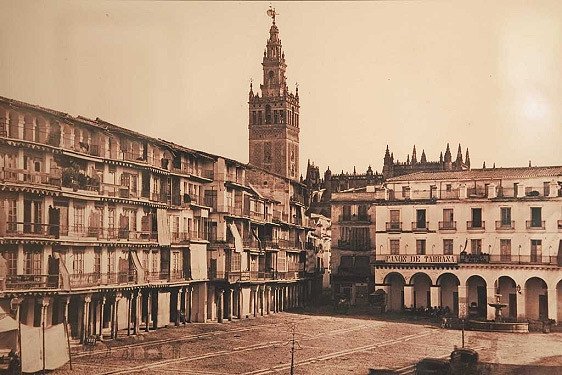 Sevilla. Plaza de San Francisco. Fotografía de Charles Clifford. 1862