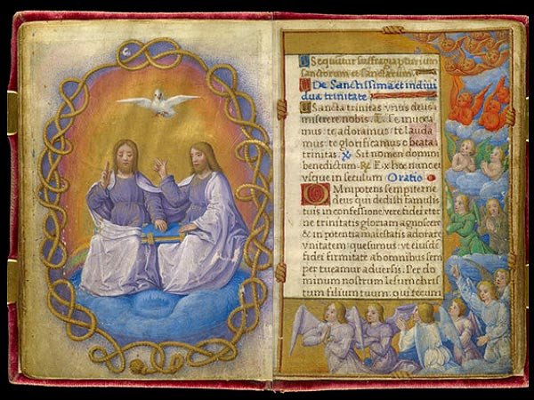 Trinity and Adoring Choirs of Angels. The Morgan Library and Museum