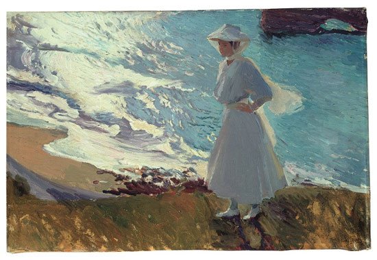 Joaquín Sorolla, María en la Playa de Biarritz, 1906