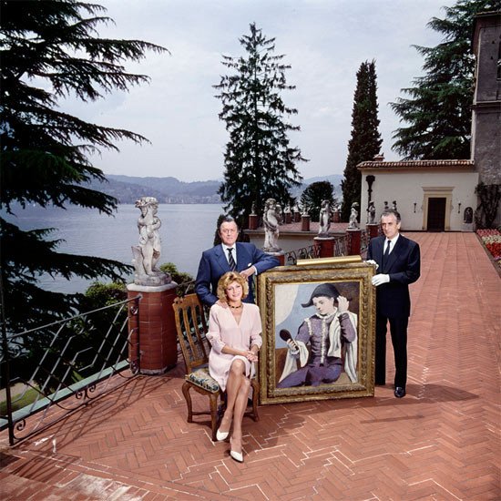 Los Thyssen en Villa Favorita. Lugano 1989. Chema Conesa
