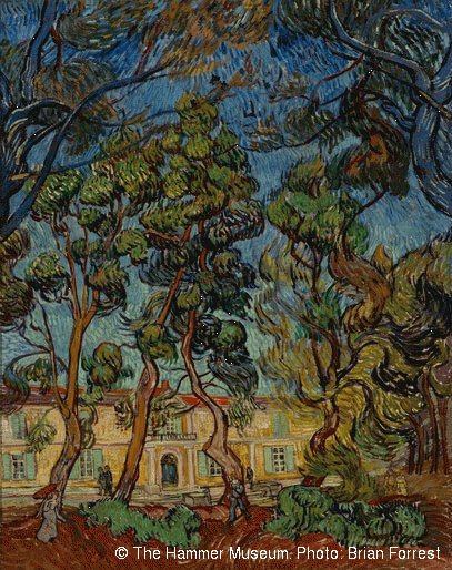 Vincent van Gogh (1853-1890). Árboles en el jardín del hospital Saint-Paul, Octubre de 1889