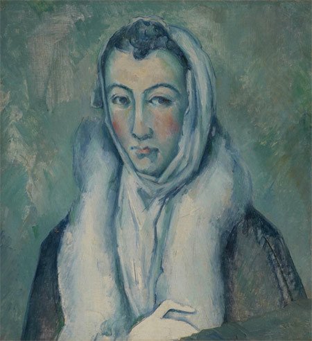 La dama del armiño, según el Greco. Paul Cézanne. Óleo sobre lienzo. 1886 Londres, Colección particular