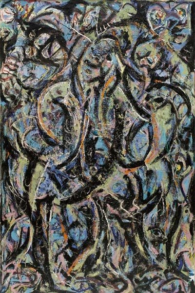 Gótico. Jackson Pollock. Óleo sobre lienzo, 215,5 x 142,1 cm. 1944. Nueva York, The Museum of Modern Art. Bequest of Lee Krasner 