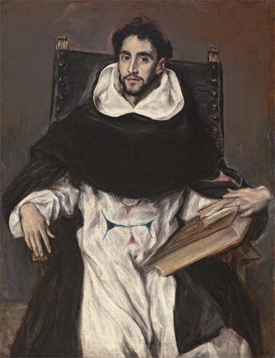 Fray Hortensio Félix Paravicino. El Greco. Óleo sobre lienzo. h. 1609 - 1613 Boston, Museum of Fine Arts. Isaac Sweetser Fund 