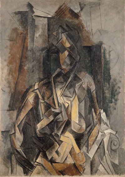  Mujer sentada en un sillón. Pablo Picasso. Óleo sobre lienzo, 100 x 73 cm. 1910. París, Centre Pompidou. Musée national d`art moderne. Legs de M. Georges Salles en 1967