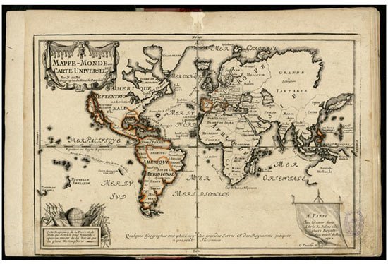 Le Chili et les Provinces, 1702. BNE, GMG/2839 MAPA 15