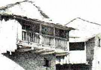 Dibujo de Pilar Ortega. Casa c...