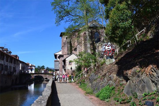 Saint Jean Pied de Port, en los Pirineos franceses, primer lugar de arranque en las estadísticas de peregrinos a Compostela. Imagen de Guiarte.com