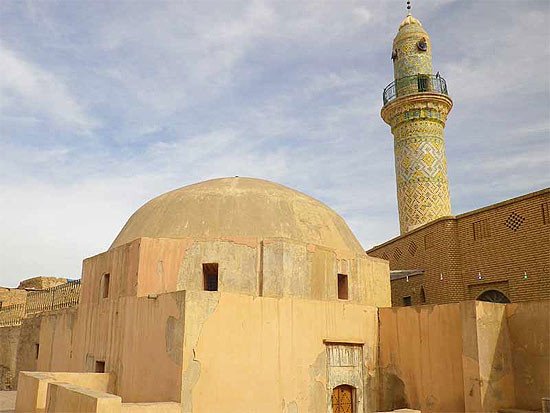 La ciudadela de Erbil, Irak. Hammam y minareta de la mezquita. ©Silvia Cravero/UNESCO