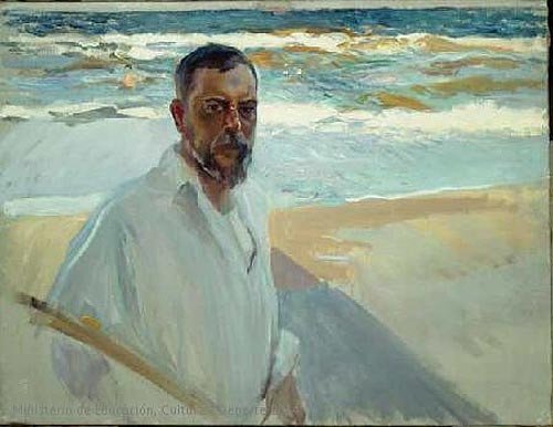Joaquín Sorolla Bastida. Autorretrato con fondo de mar. 1909 