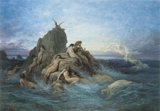 OCEANIDS, 1878. GUSTAVE DORÉ.