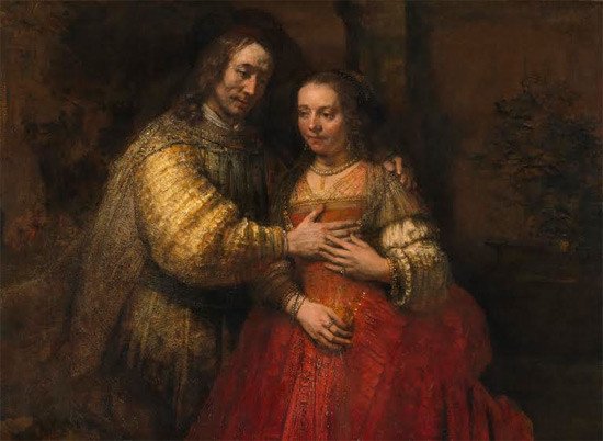 Rembrandt. Retrato de Isaac y Rebeca, conocido como La novia judia, hacia 1665. © Rijksmuseum, Amsterdam (SK-C-216)