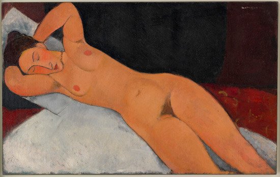 Amedeo Modigliani. Desnudo ( Nu ), 1917.
