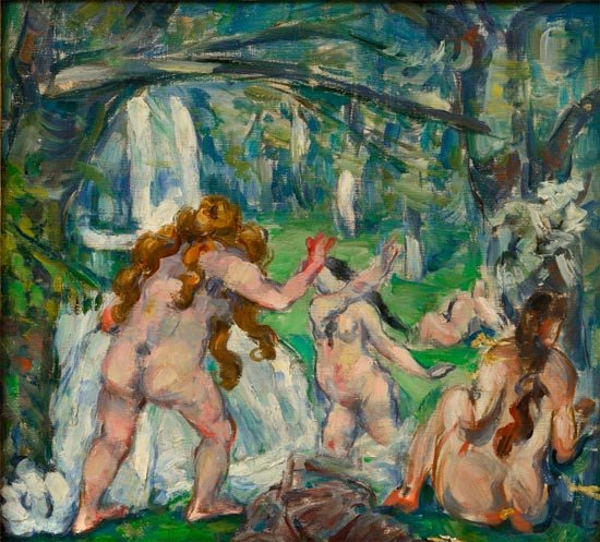 Paul Cezanne. Bañistas. C. 1875. Colección privada. Foto Ali Elai, Camerarts Muestra Rubens y su legado artístico