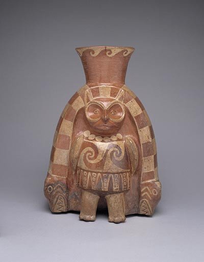 Dios Búho. Mochica. Época Auge (1 dC - 800 dC). Museo Larco Herrera, Perú. © Archivo Museo Larco Herrera